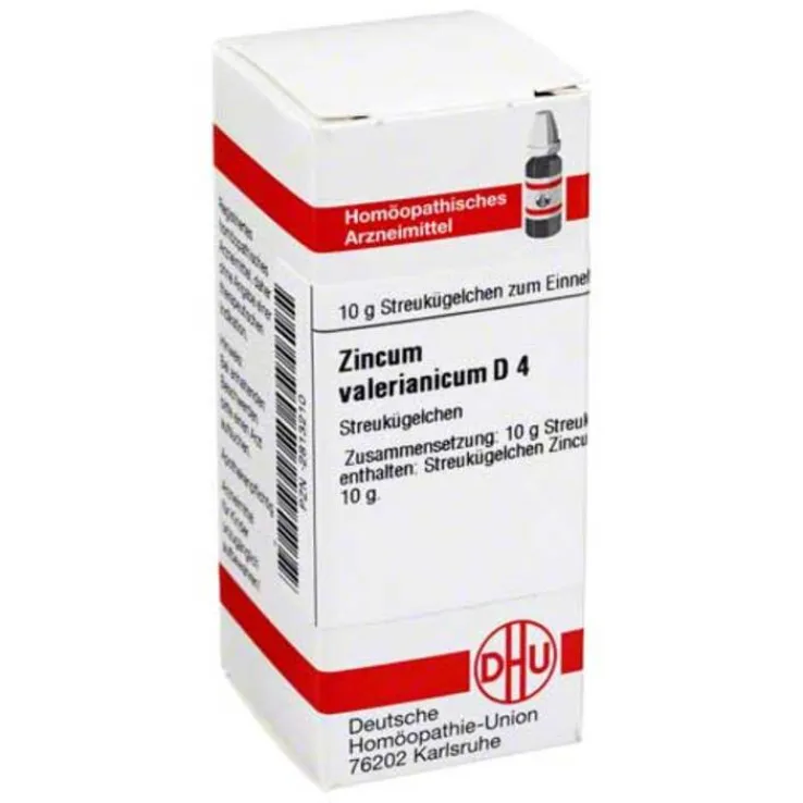 DHU Zincum valerianicum D 4 Globuli, 10 g