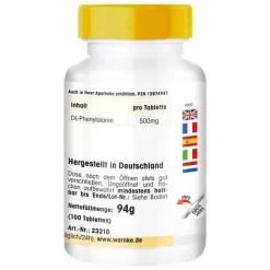 DL-Phenylalanin 500 mg Tabletten, 100 St