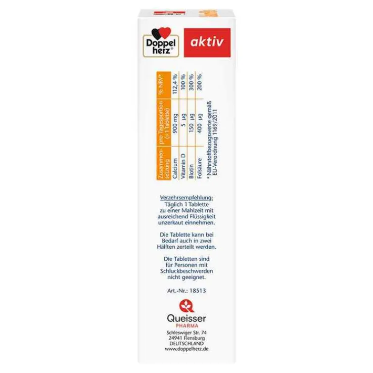 Doppelherz Calcium 900 + D3 Tabletten, 80 St