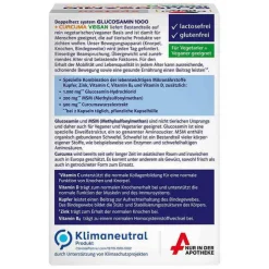 Doppelherz Glucosamin 1000 + Curcuma vegan syst.Kapseln , 60 St