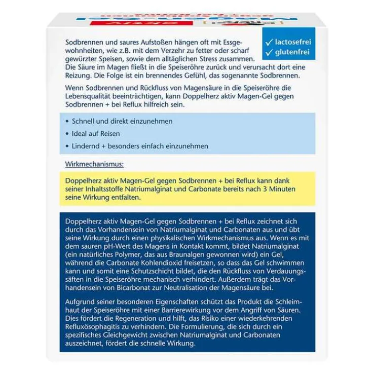 Doppelherz Magen-Gel gegen Sodbrennen + bei Reflux, 50X10 ml