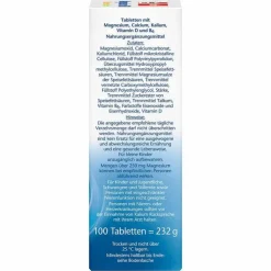 Doppelherz Magnesium 500 + Calcium + Kalium Tabletten, 100 St