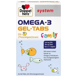 Doppelherz Omega-3 Gel-Tabs family system , 60 St