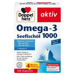 Doppelherz Omega-3 Seefischöl 1000 Kapseln, 120 St