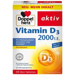 Doppelherz Vitamin D3 2000 I.E. Tabletten, 50 St