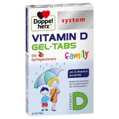 Doppelherz Vitamin D Gel-Tabs family system, 30 St