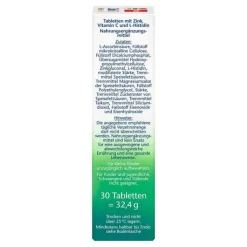 Doppelherz Zink + Histidin + Vitamin C Depot aktiv Tab, 30 St