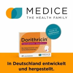 Dorithricin® Halstabletten Waldbeere bei Halsschmerzen, 20 St