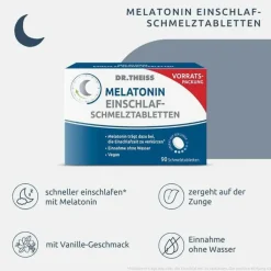 Dr. Theiss Melatonin Einschlaf-Schmelztabletten, 90 St
