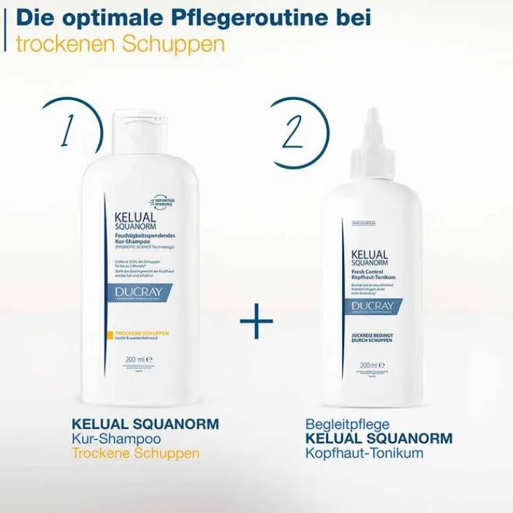 Ducray Kelual Squanorm Anti-Schuppen Shampoo trocken, 200 ml