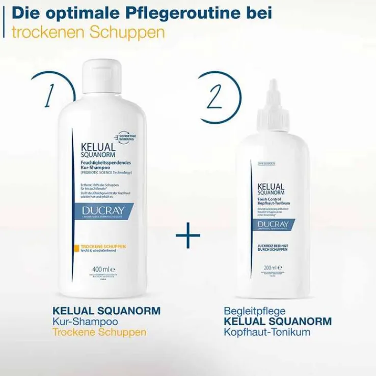 Ducray Kelual Squanorm Anti-Schuppen Shampoo trocken, 400 ml