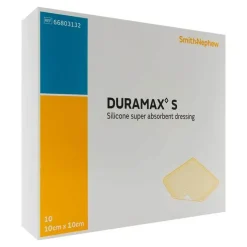 Duramax S 10x10 cm Superabsorber Silikonverband, 10 St