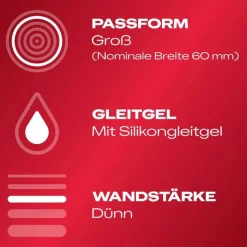 Durex Gefühlsecht extra groß Kondome, 10 St