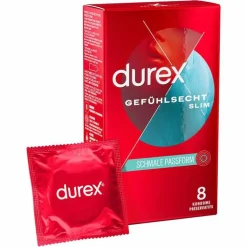 durex® Gefühlsecht Slim Kondome, 8 St