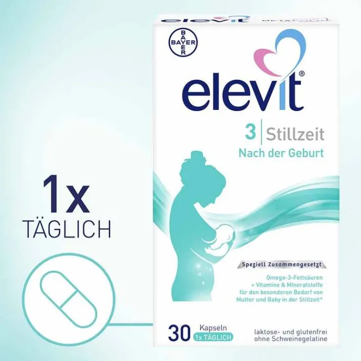 Elevit 3 Stillzeit Weichkapseln, 30 St