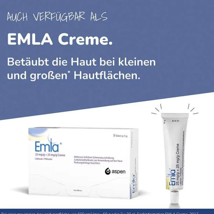 Emla Creme + Tegaderm Pflaster, 5 g