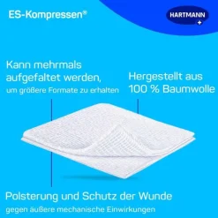 es-kompressen® Mullkompressen 7,5 cm x 7,5 cm steril, 5X2 St