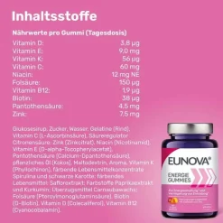 Eunova Energie Gummies, 60 St