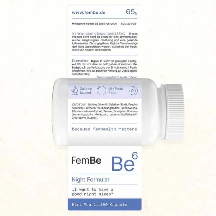 Fembe Be6 Night Formular Weichkapseln, 180 St