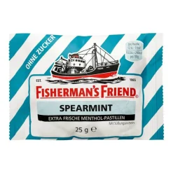 Fishermans Friend Spearmint ohne Zucker Pastillen, 25 g
