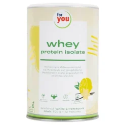 For You whey protein isolate Vanille-Zitronenquark, 600 g