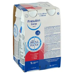 Fresubin Energy Drink Erdbeere Trinkflasche, 4X200 ml