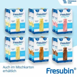 Fresubin Energy Fibre Drink Mischkarton Trinkflasche, 6X4X200 ml