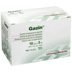 Gazin Verbandmull 10cmx5m 4fach gerollt, 1 St