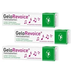 GeloRevoice Halstabletten Holunderblüte-Mentholfrei bei Heiserkeit, 3x20 St