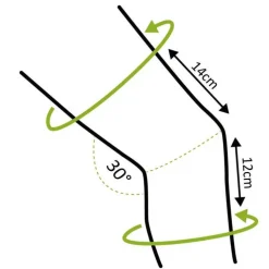 Genutrain Kniebandage Größe 2 titan, 1 St