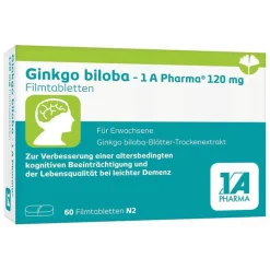 Ginkgo biloba - 1 A Pharma® 120 mg Filmtabletten, 60 St