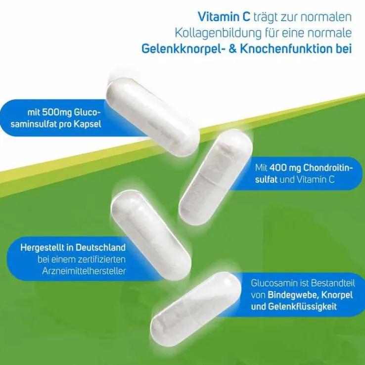 Glucosamin 500 mg + Chondroitin 400 mg Kapseln, 90 St