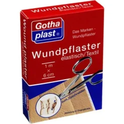 Gothaplast Wundpflaster elast 6 cm x 1 m geschnitten, 1 St