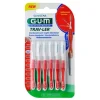 GUM Trav-Ler 0,8mm Kerze rot Interdental + 6Kappen, 6 St