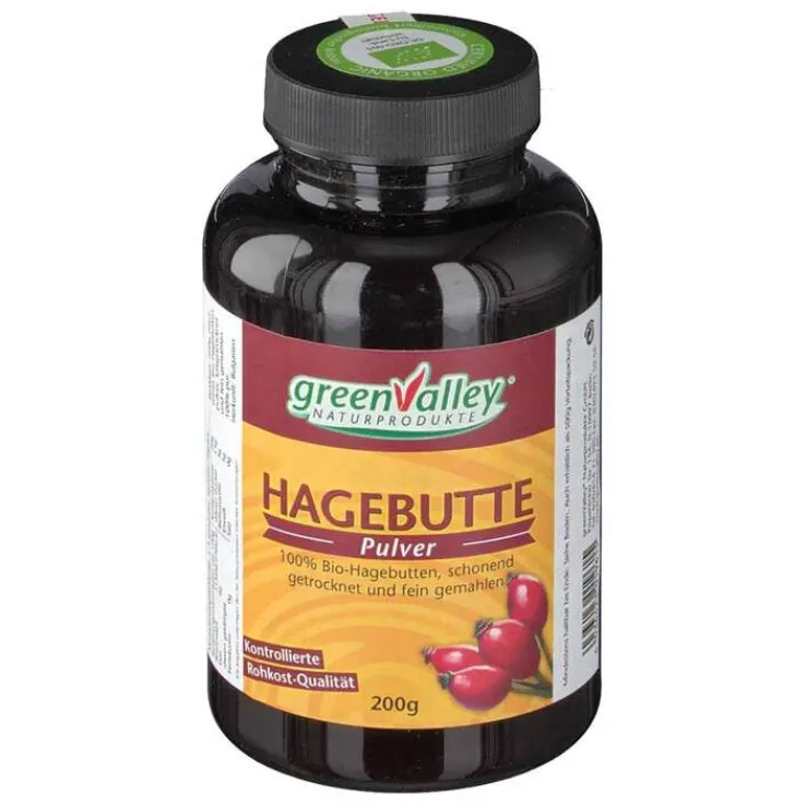 Hagebutten Pulver Bio greenvalley, 200 g