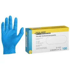 Handschuhe Einweg Nitril puderfrei Größe M, 100 St