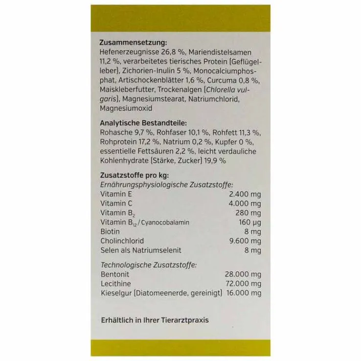 Hepatosan 1600 Tabletten Ergänzungsfuttermittel für Hund und Katze, 120 St