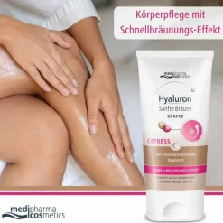 Hyaluron Sanfte Bräune Express Körper Creme, 150 ml