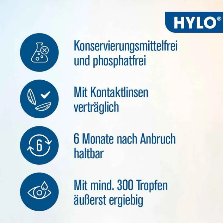 HYLO GEL Augentropfen, 2X10 ml