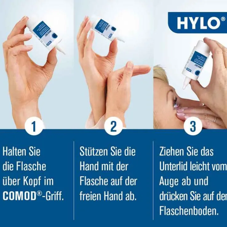 HYLO GEL Augentropfen, 2X10 ml