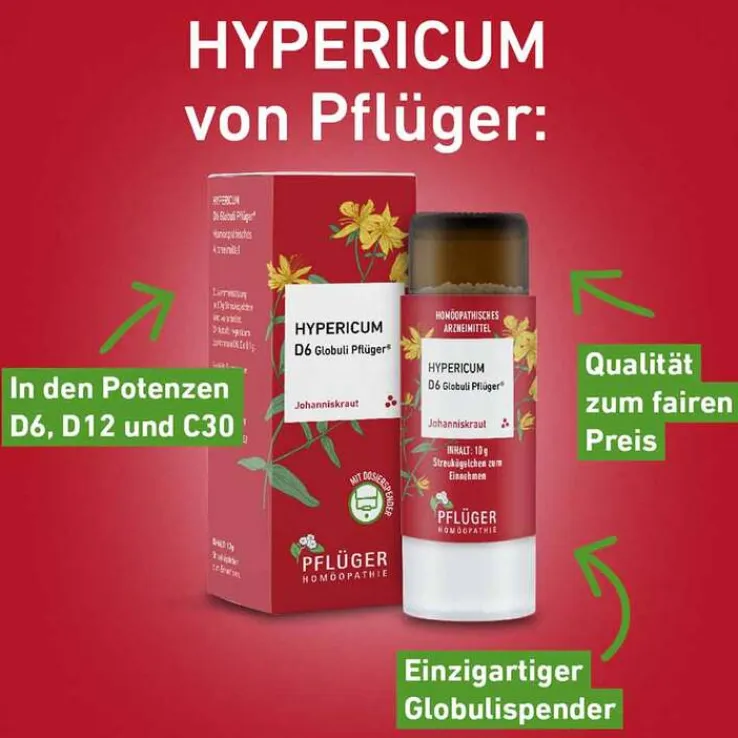 Hypericum D12 Globuli Pflüger Dosierspender, 10 g