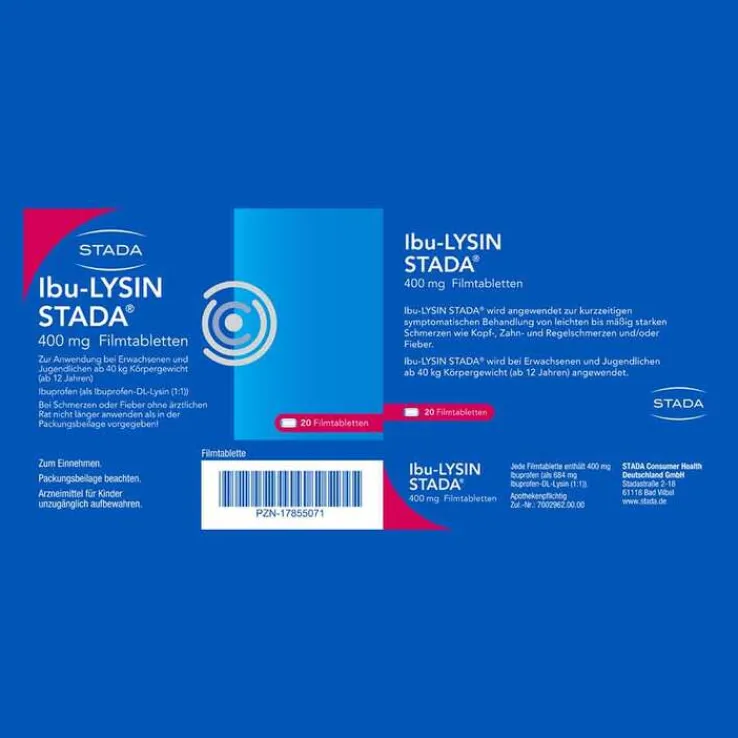 Ibu-LYSIN STADA® 400 mg Filmtabletten, 20 St