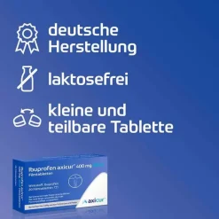 Ibuprofen axicur® 400 mg akut Filmtabletten, 50 St