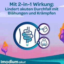 Imodium akut Duo - bei akutem Durchfall mit Blähungen, 6 St