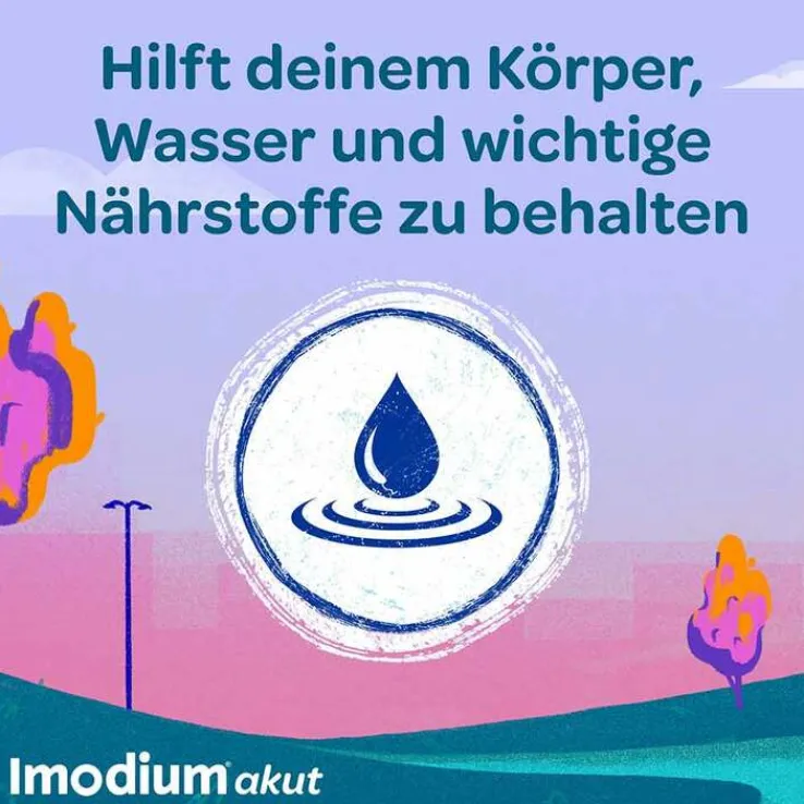 Imodium akut Duo - bei akutem Durchfall mit Blähungen, 6 St