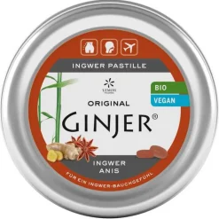 Ingwer Ginjer Anis Pastille Bio, 40 g