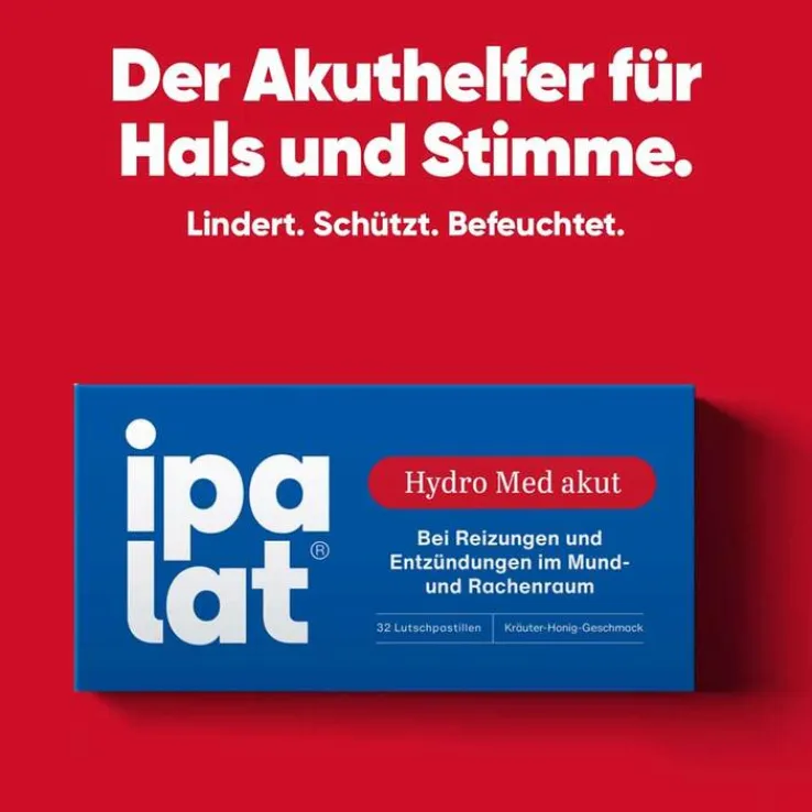 Ipalat Hydro Med akut Lutschpastillen, 32 St