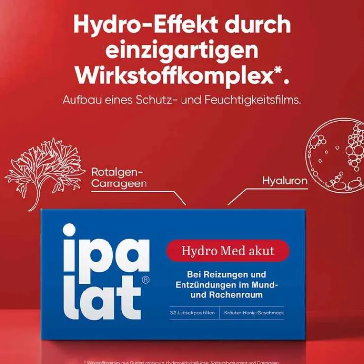 Ipalat Hydro Med akut Lutschpastillen, 32 St