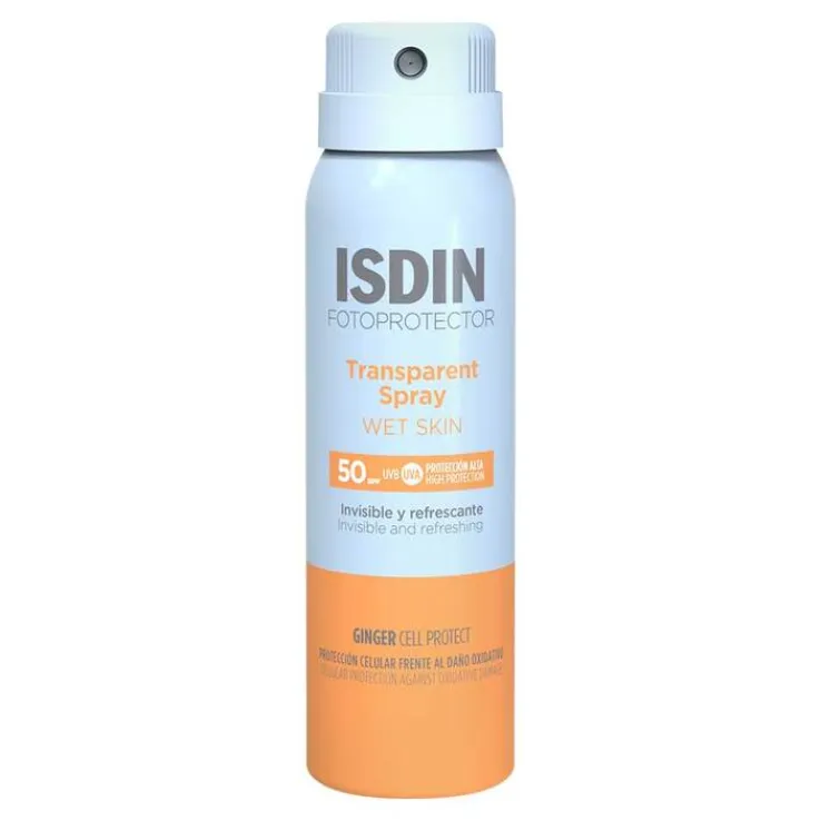 ISDIN Fotoprotector Wet Skin transparent Spray LSF 50, 100 ml