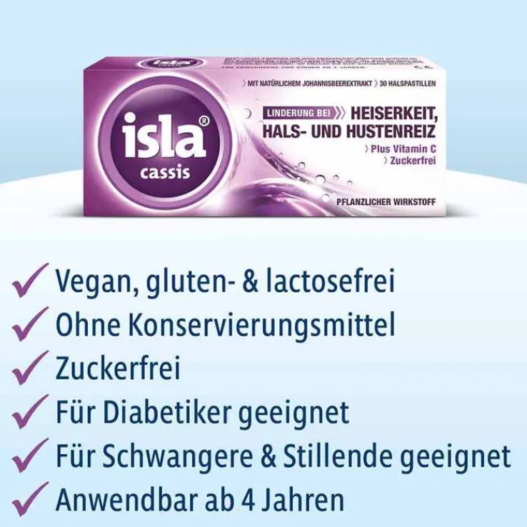isla® cassis Pastillen, 30 St